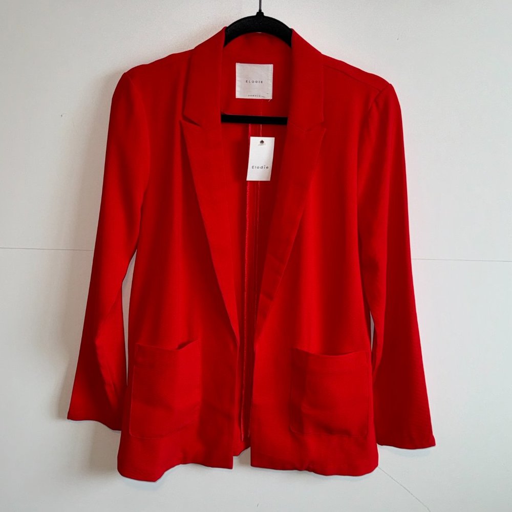 MWT! Elodie Candy Apple Red Blazer